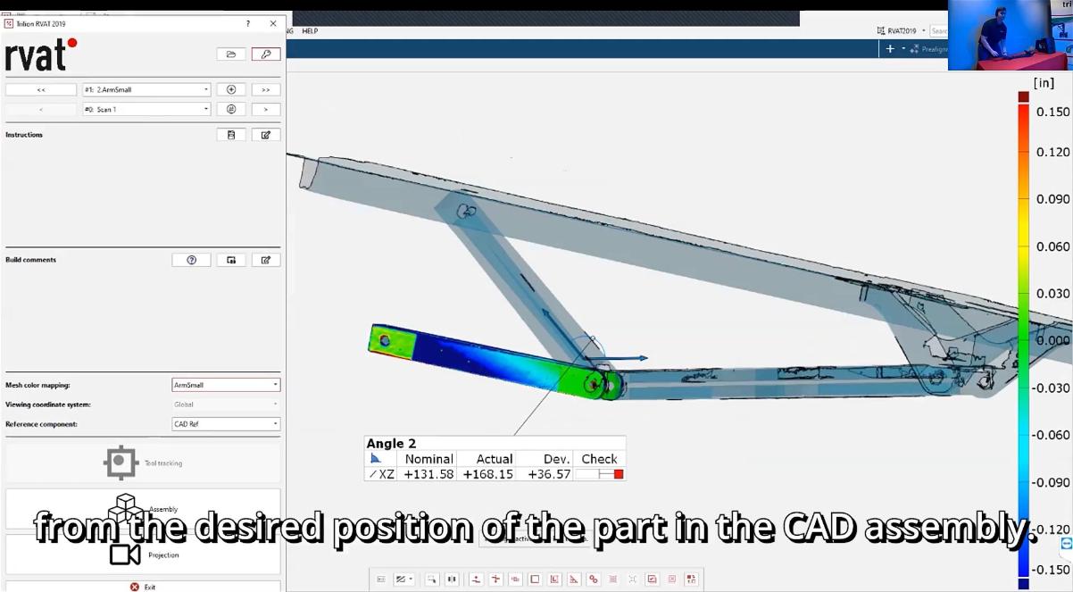 RVAT slide of a Computer Aided Design (CAD) software prototype