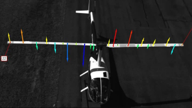 Displacement of Helicopter Rotor Blades  While Helicopter is in Flight