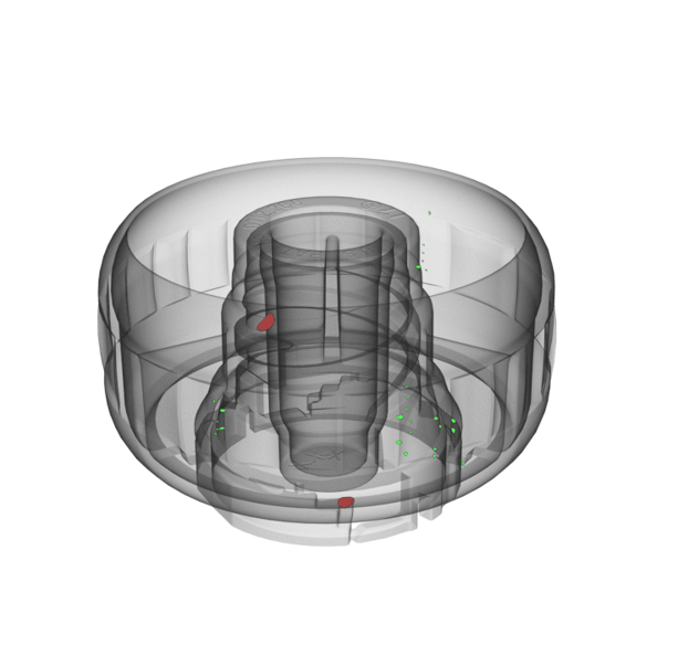 Inside view of a additive manufactured part