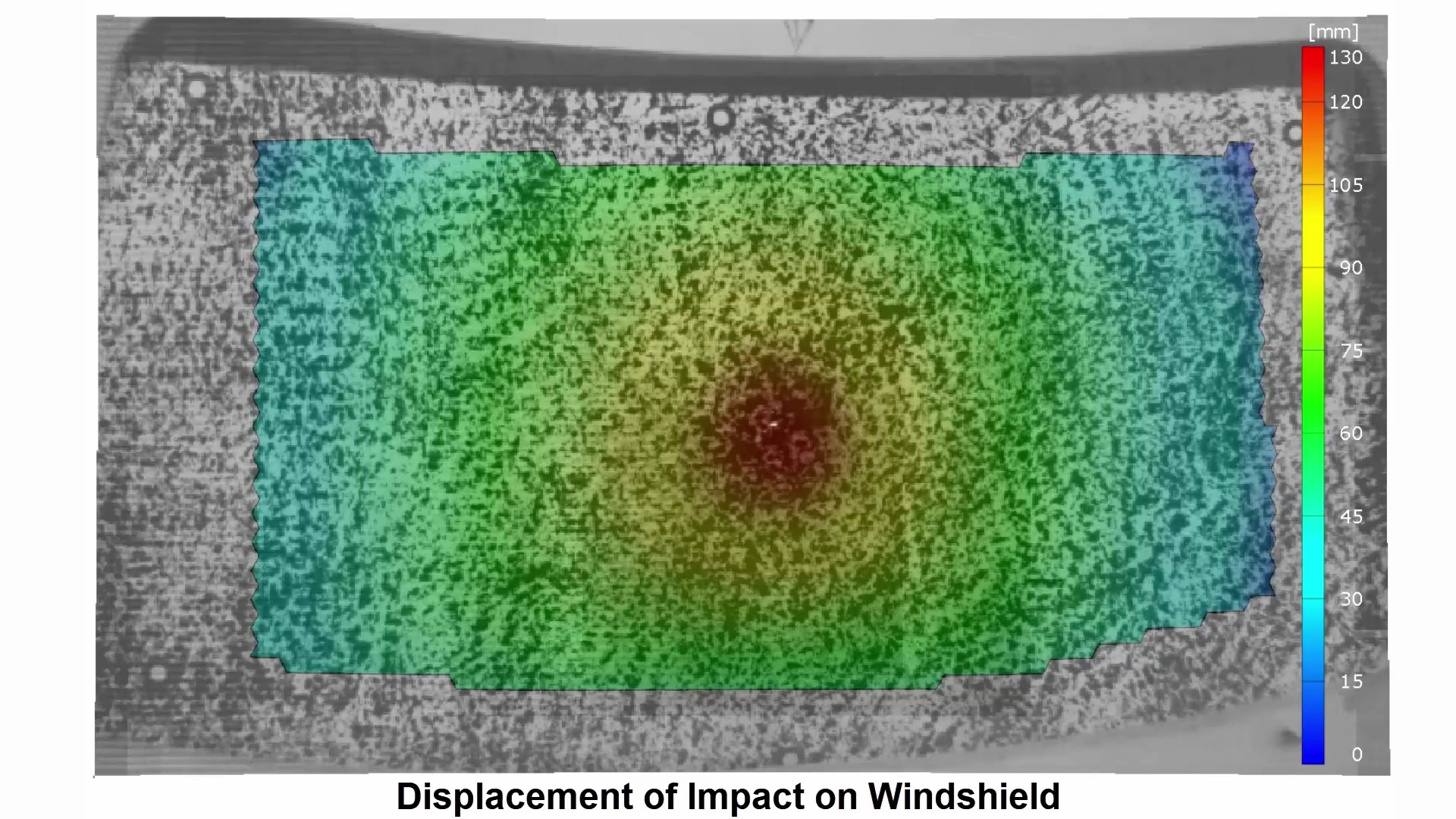 Windshield Impact Test using ARAMIS optical strain system