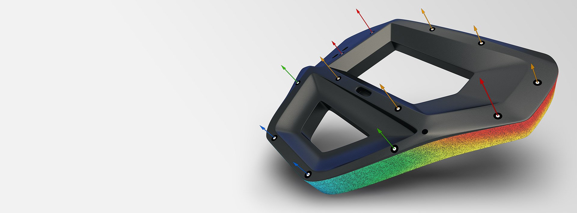 Measuring car part with ARAMIS Optical Strain