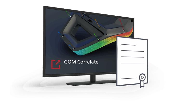 GOM Correlate home page and software certification