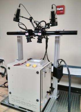 Trilion's thermal chamber using ARAMIS DIC to test the deformation on a part under extreme heat