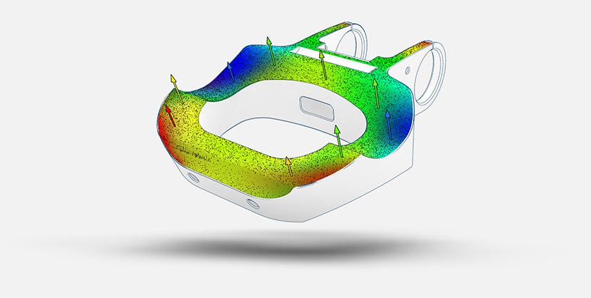 DIC data on part