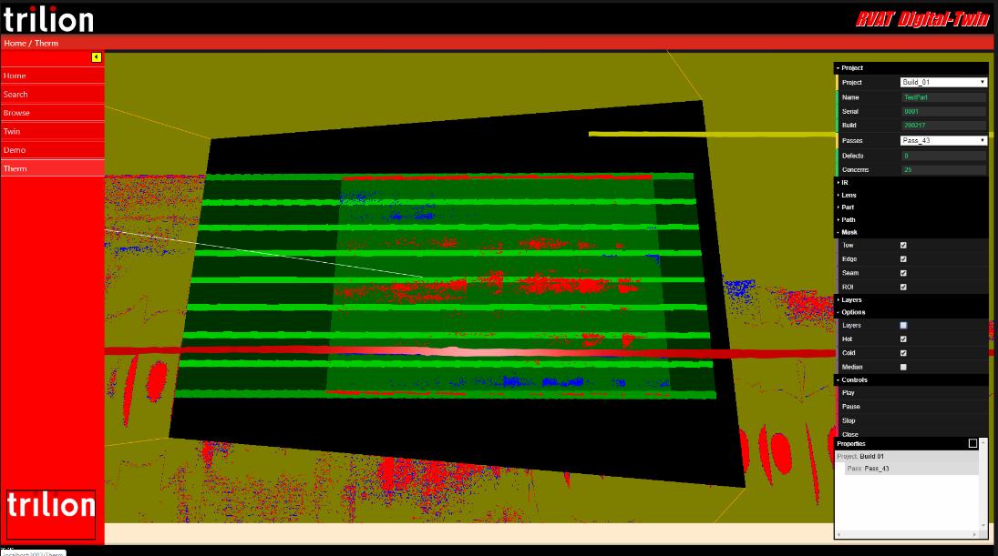 InSitu AFP Layup NDE data shows the real-time robot guidance