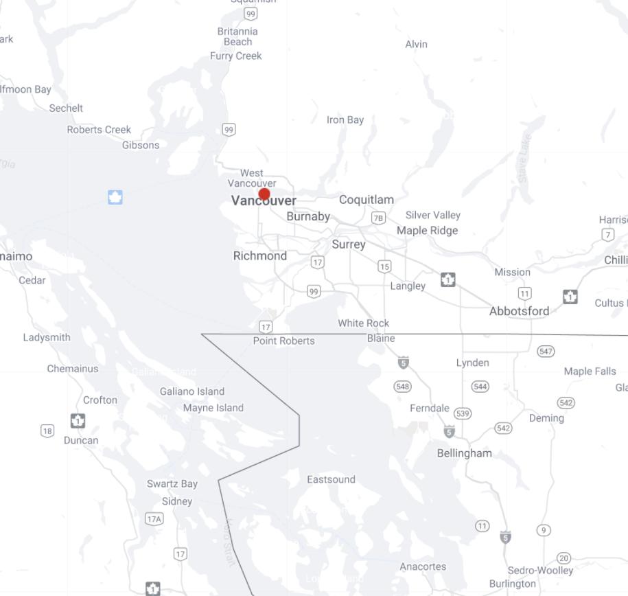 Map of Vancouver